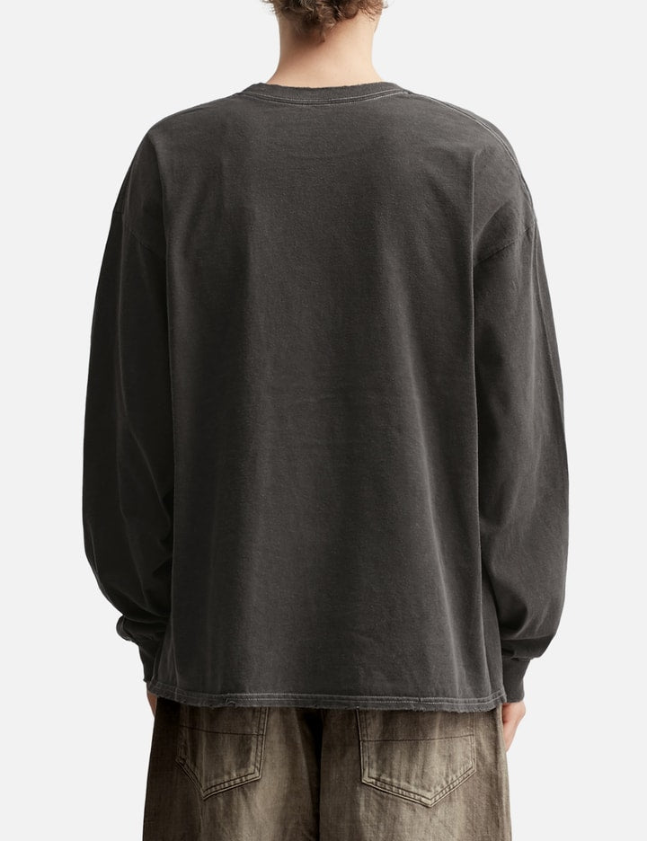 Embroidery Dyed Long Sleeve T-shirt