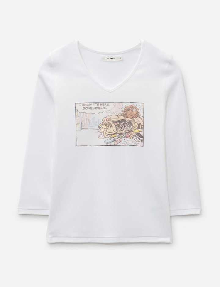 Lost Girl V Neck 3/4 Sleeve