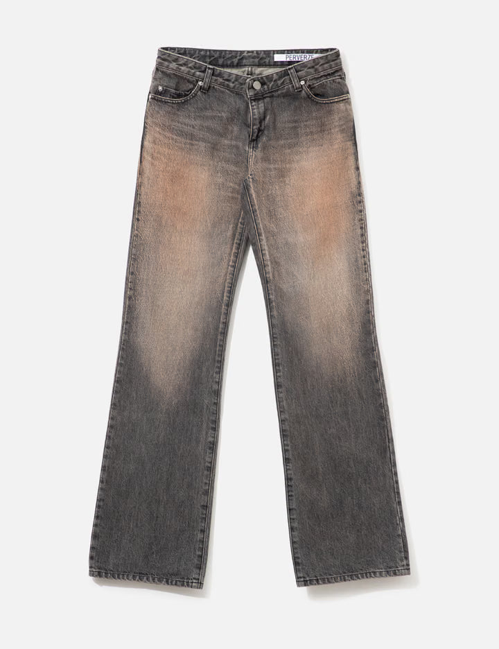 Low-Rise Slim-Wide Denim