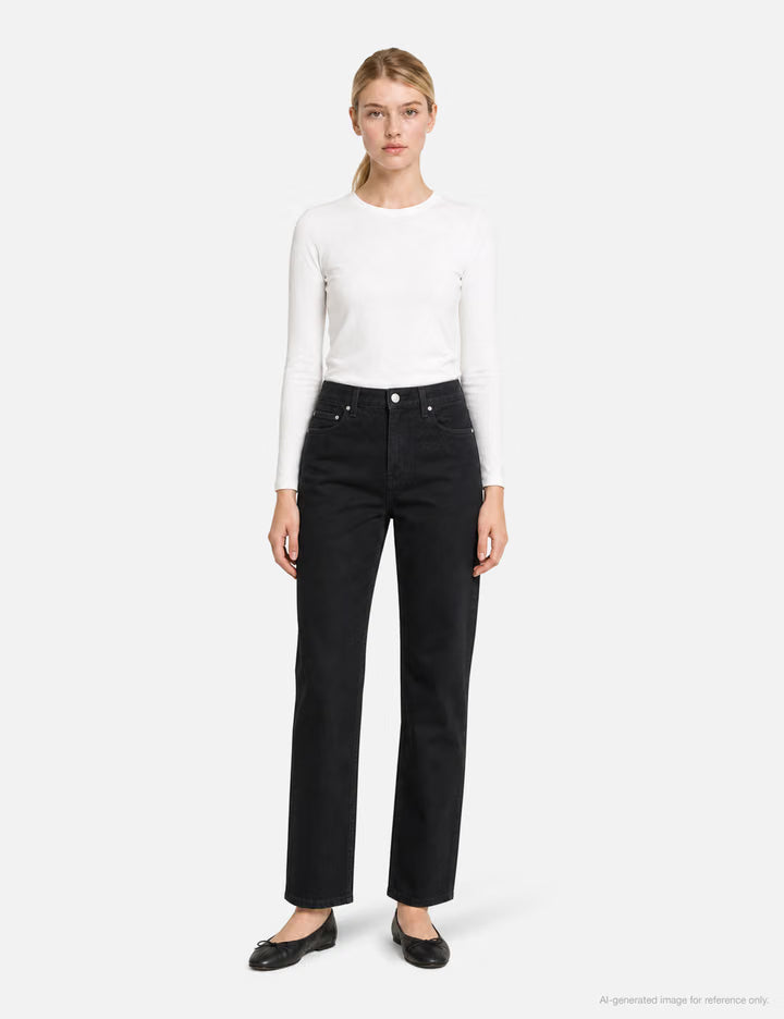 Low Straight Denim