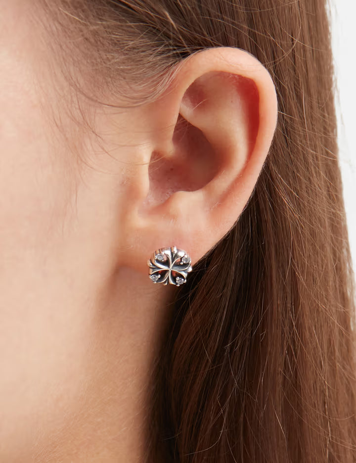 Maltese-Cross Quadruplets Earrings