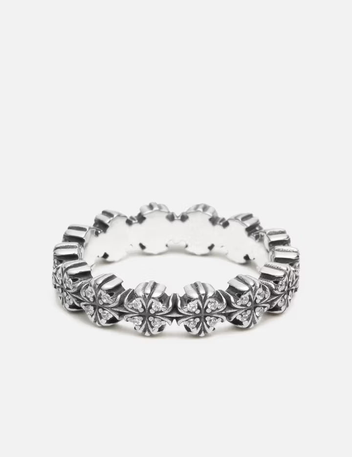 Maltese-Cross Quadruplets Oxidised Classic Ring