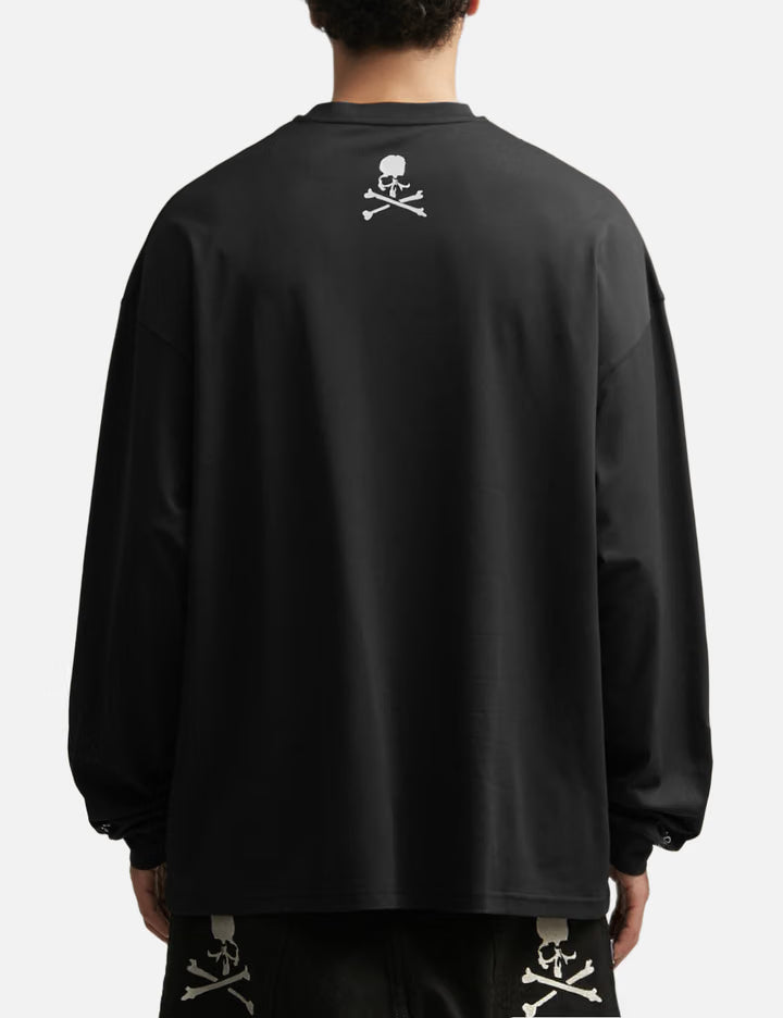 Mastermind Japan X MOONRAKERS Back Skull Long Sleeves T-Shirt Boxy Fit