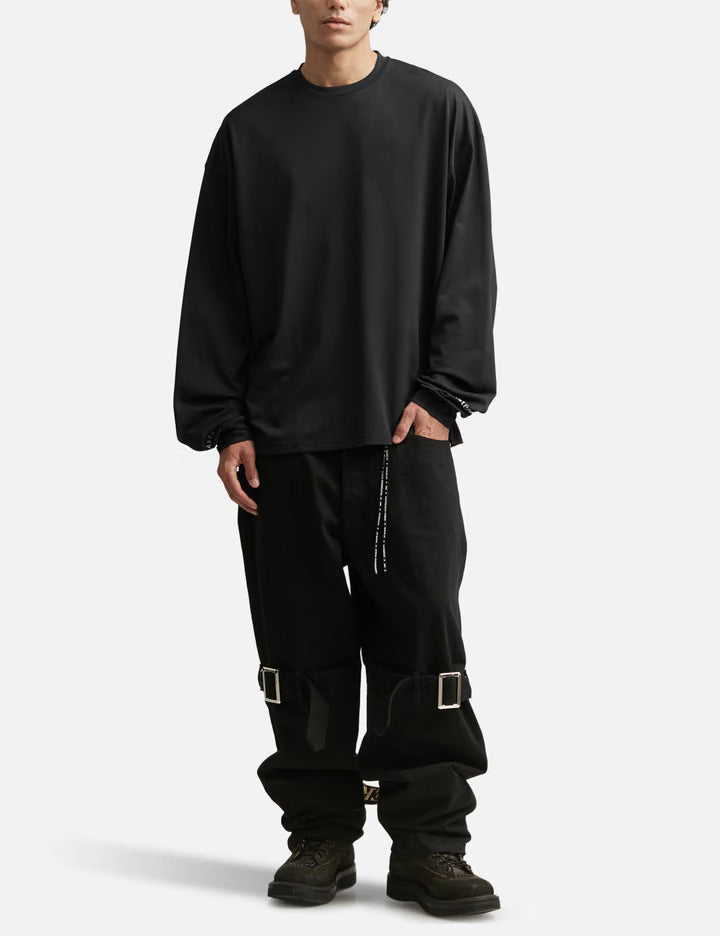 Mastermind Japan X MOONRAKERS Back Skull Long Sleeves T-Shirt Boxy Fit