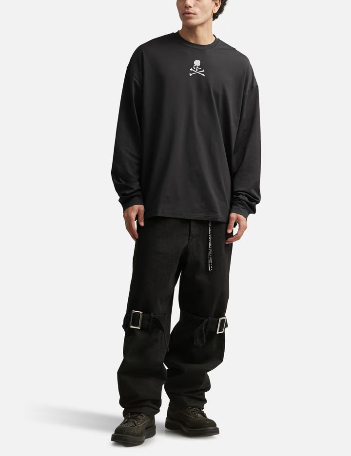 Mastermind Japan X MOONRAKERS Front Skull Long Sleeves T-Shirt Boxy Fit