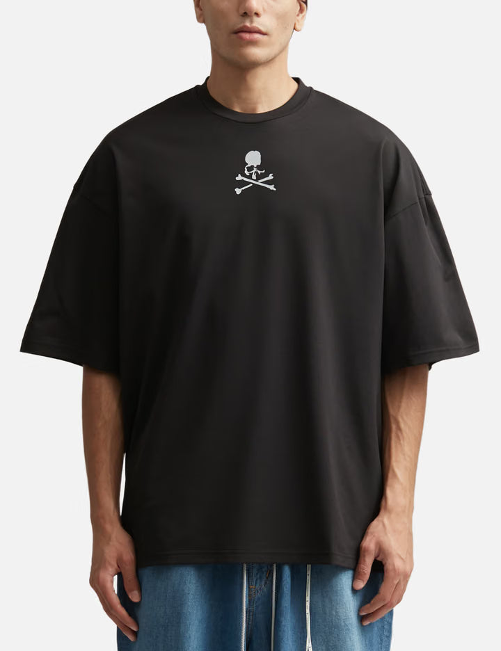 Mastermind Japan X MOONRAKERS Front Skull T-Shirt Boxy Fit Black