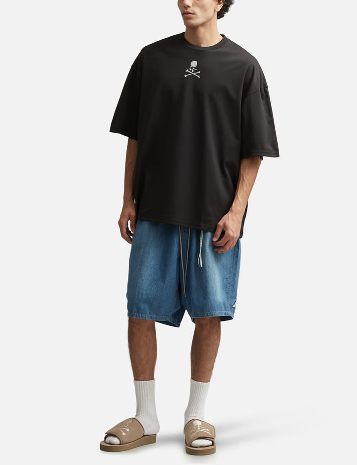 Mastermind Japan X MOONRAKERS Front Skull T-Shirt Boxy Fit Black