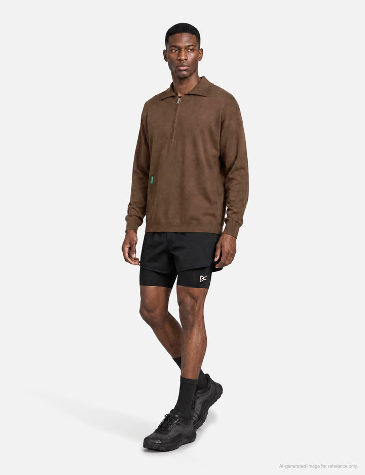 Merino Wool Quarter Zip Sweater