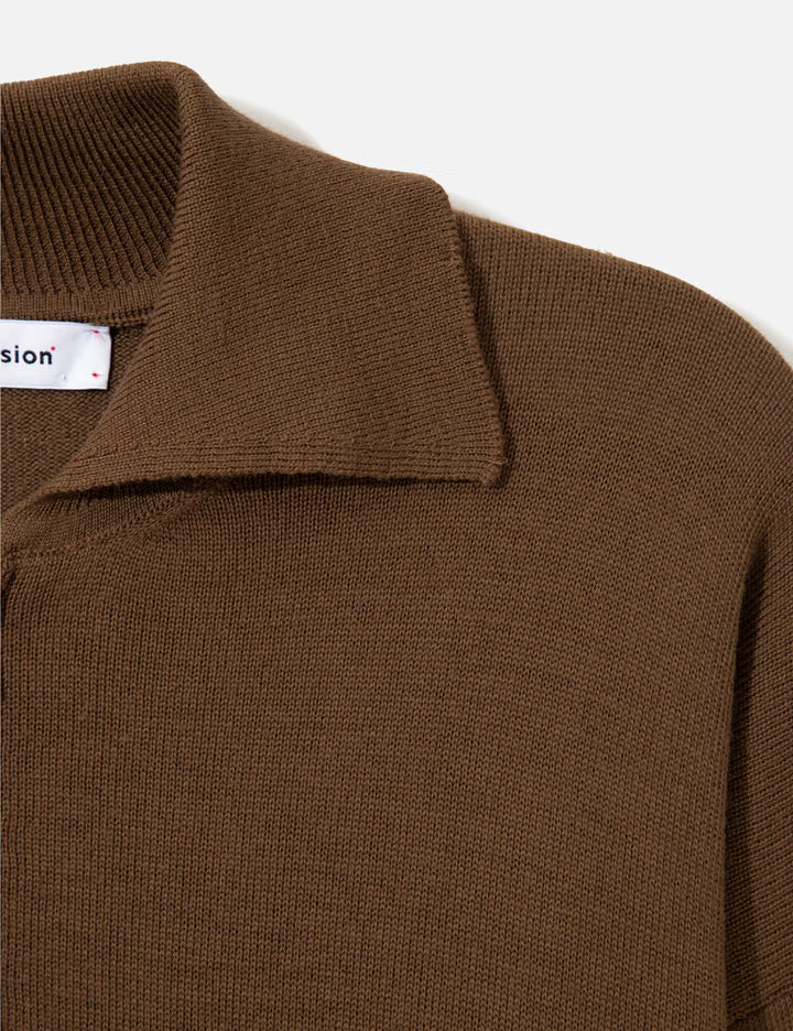 Merino Wool Quarter Zip Sweater