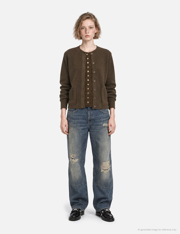 Mixed Layered Cardigan