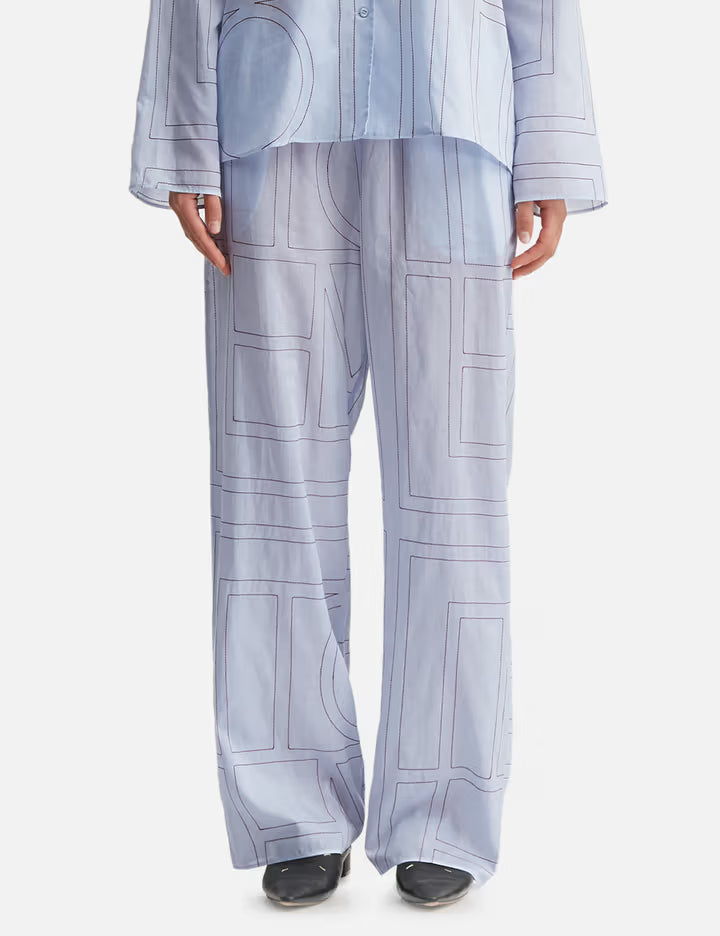 Monogram Cotton-Blend PJ Bottoms
