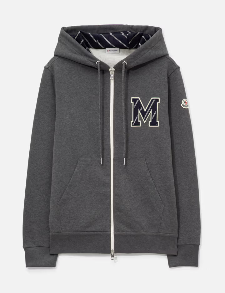 Monogram Cotton Zip-Up Hoodie
