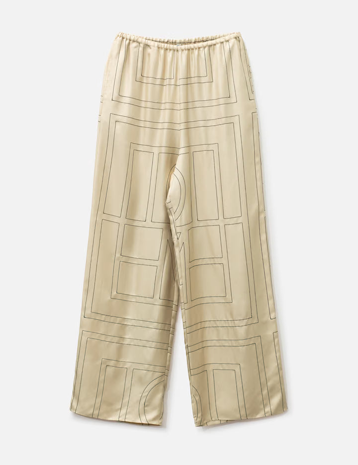 Monogram Silk PJ Bottoms
