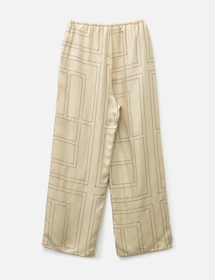Monogram Silk PJ Bottoms