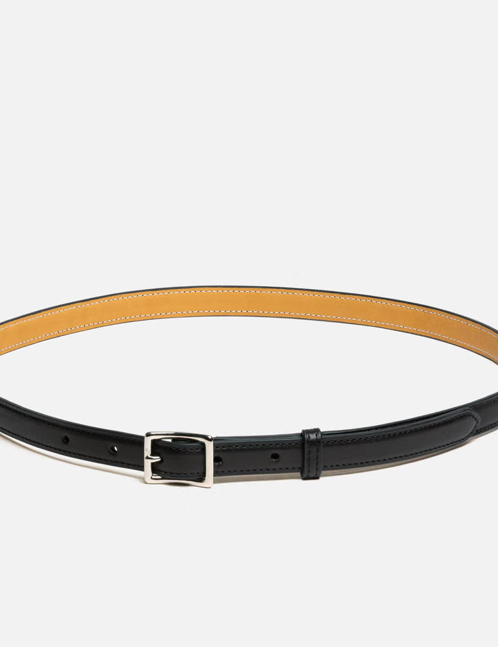 Narrow Calf Leather Belt