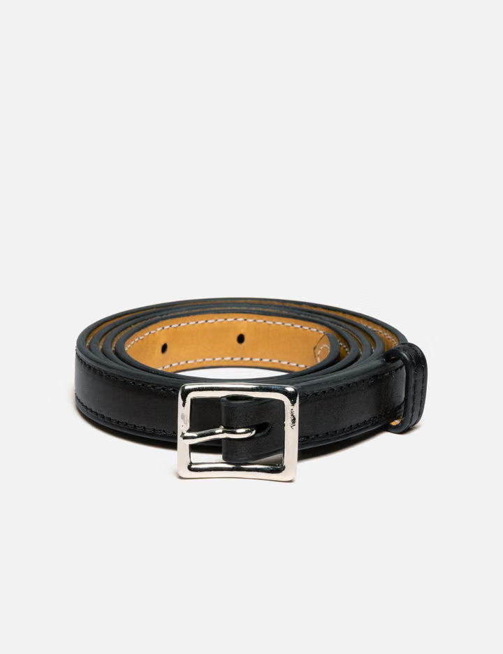 Narrow Calf Leather Belt