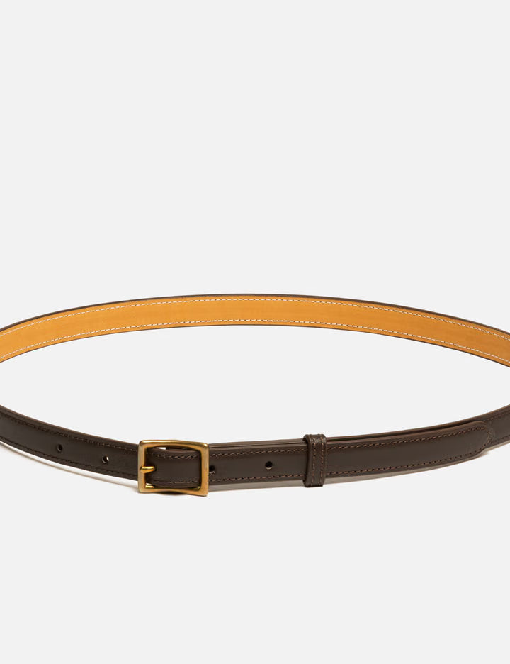 Narrow Calf Leather Belt