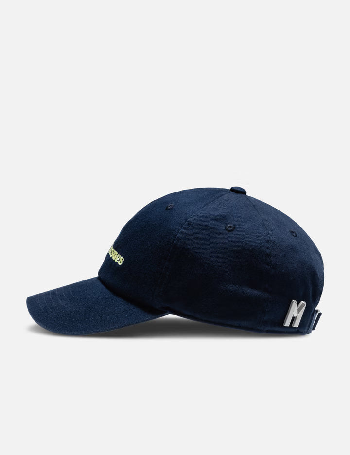 Navy Letter Embroidered Baseball Cap