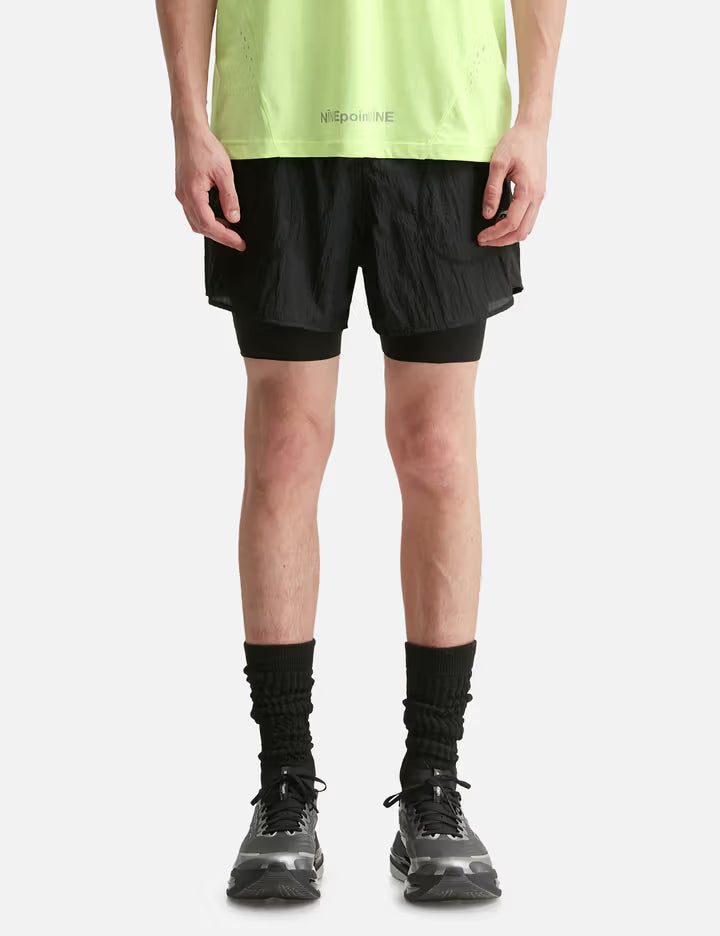 NīNEpointNīNE X Li-Ning Light Tracking 2 In 1 Running Shorts