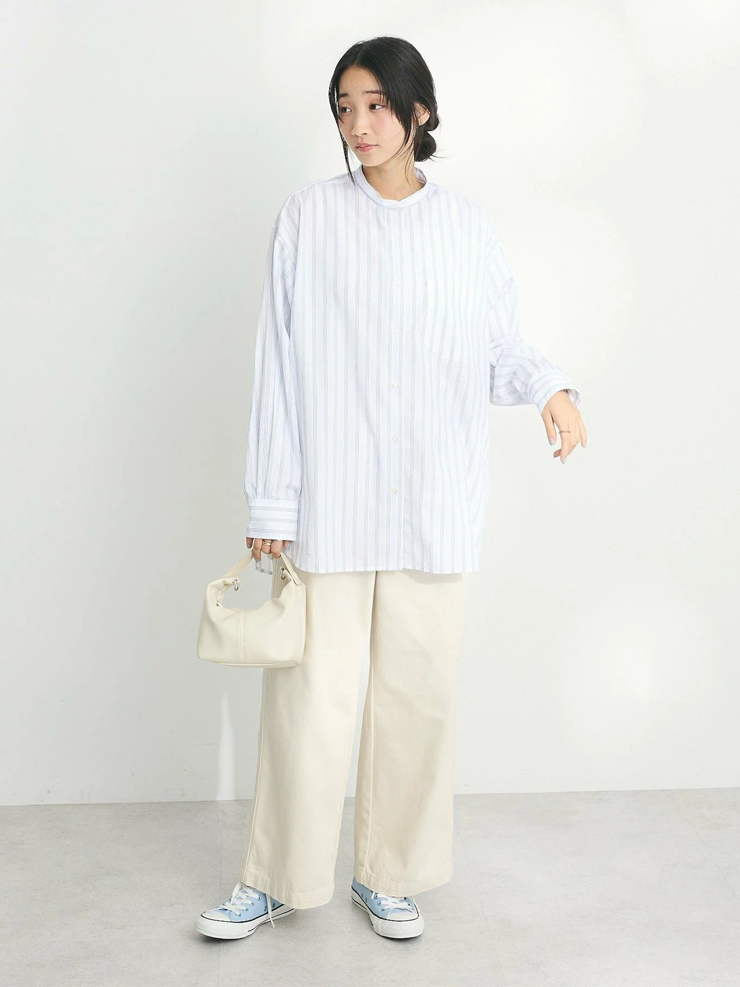 Hayato Band Collar Shirt