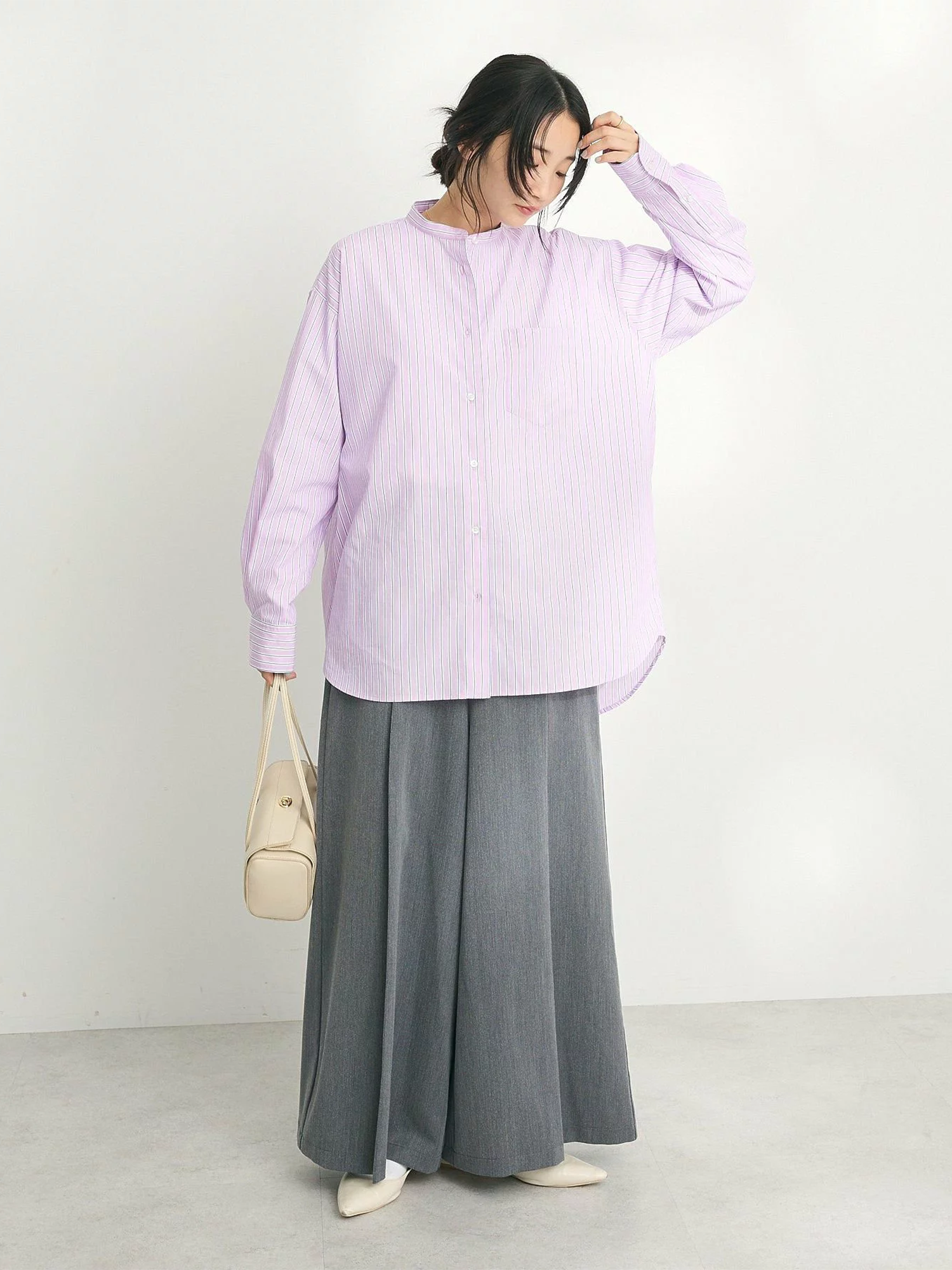 Hayato Band Collar Shirt