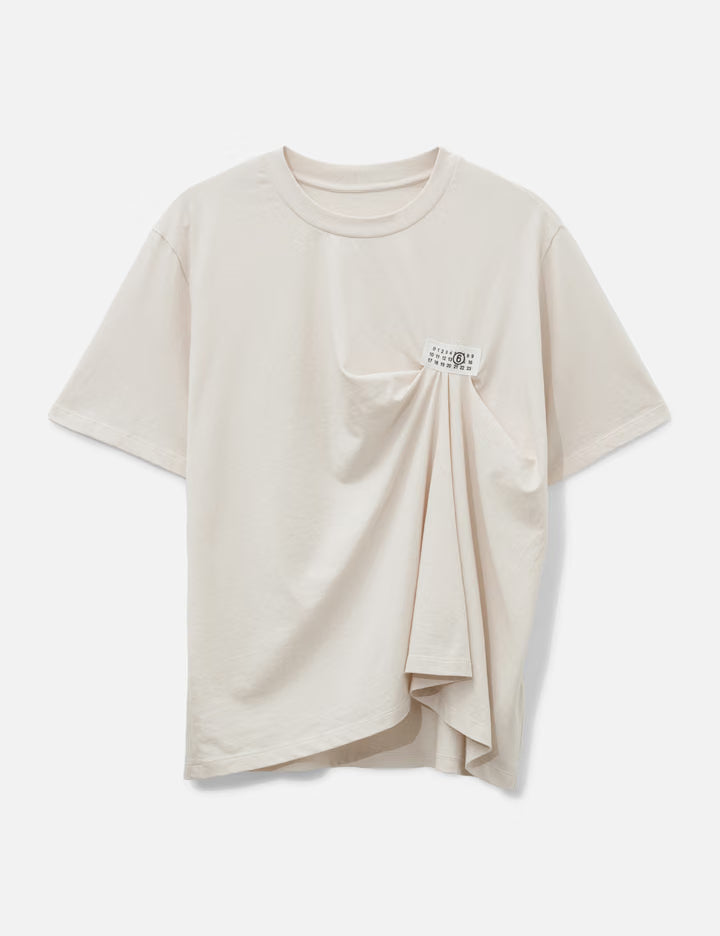 Numeric Logo Draped T-Shirt