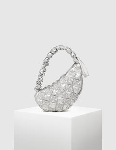 Carlyn Bag Korea - Cozy Glaze - Silver: "Silver Cozy Glaze Bag" 