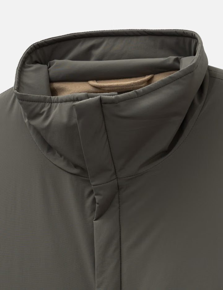 Super Stretch Recycle Nylon Taffeta Puffer Stand Blouson