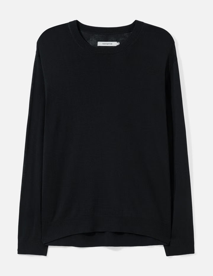 Officer Crew Sweater Rayon Nylon Yarn
