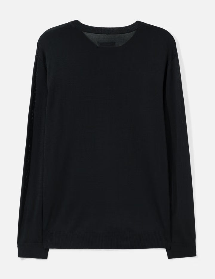 Officer Crew Sweater Rayon Nylon Yarn