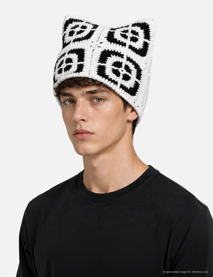 Oreo Crochet Cat Hat