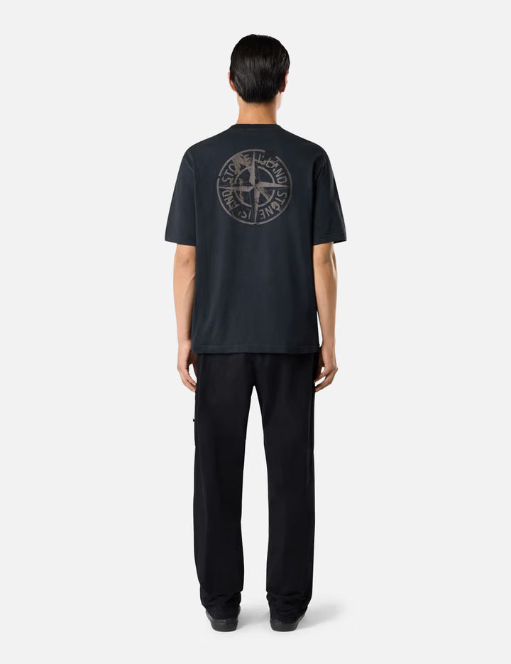 Organic Cotton Jersey T-Shirt With 'Camo' Print