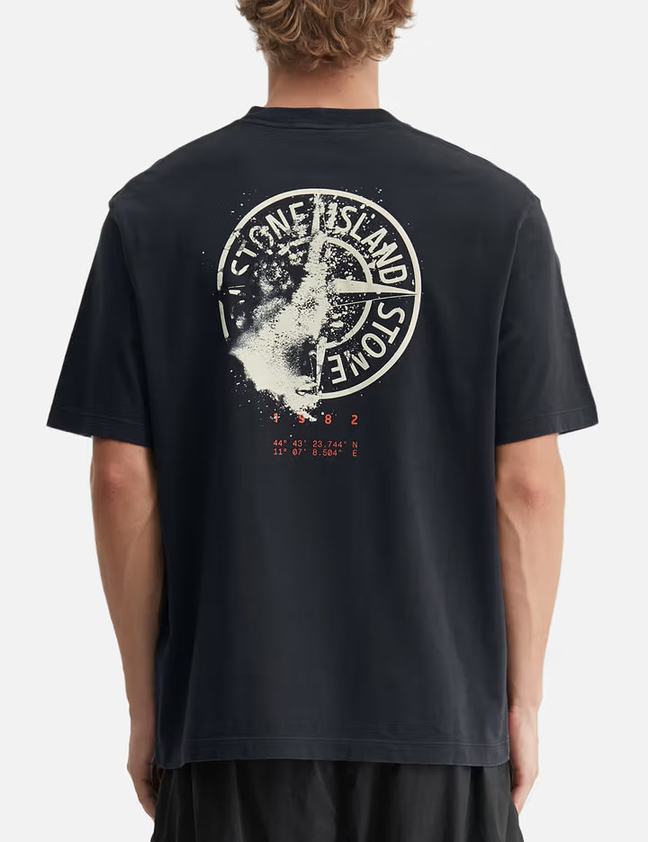 Organic Cotton Jersey T-Shirt With 'Desert' Print