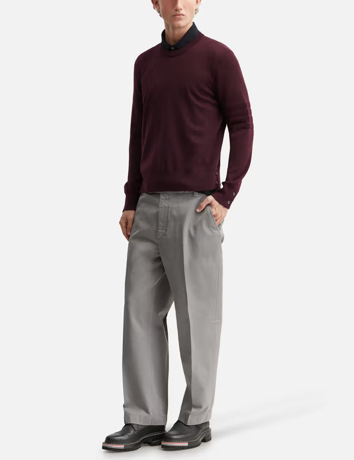 Ottoman Milano Stitch 4-Bar Bomber Pullover