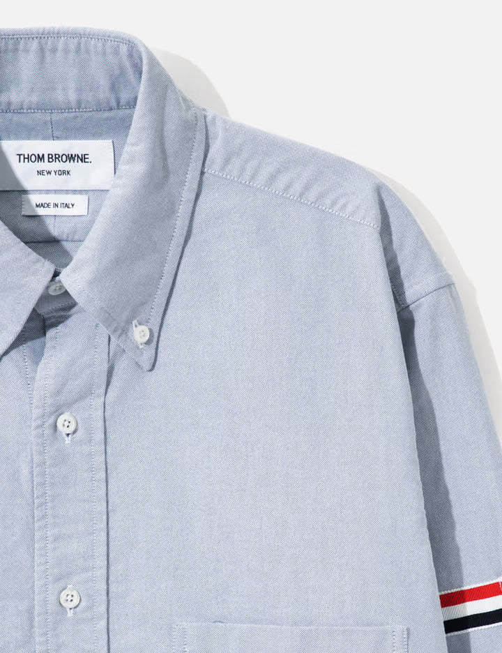 Oxford Striped Grosgrain Armband Classic Shirt