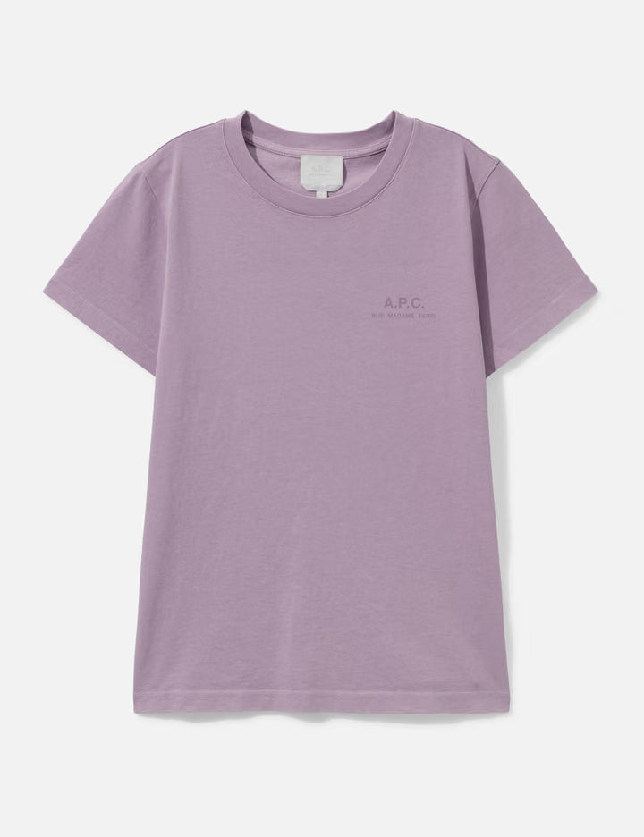 Pale Pink T-Shirt With A.P.C. Rue Madame Logo