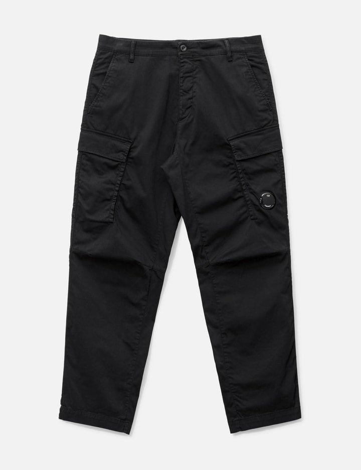 Stretch Sateen Loose Cargo Pants