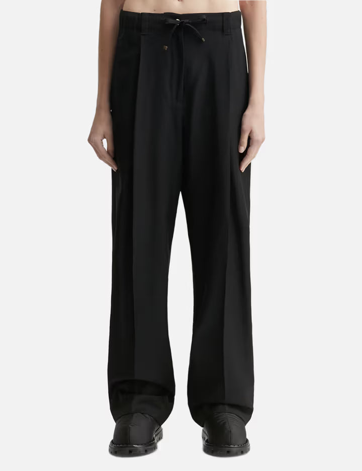 Wool Gabardine Tailored Trousers