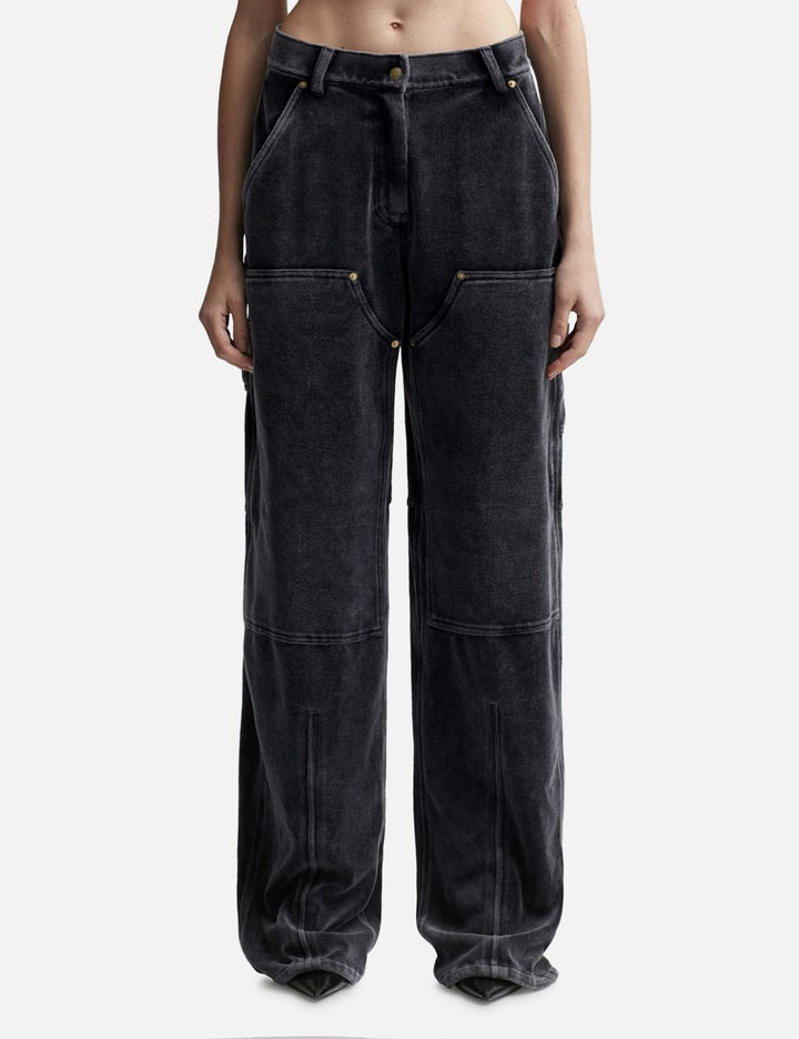 Workwear Pants in Crushed Velour