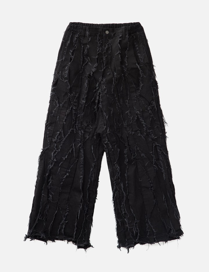 Asymmetric Pleats Denim
