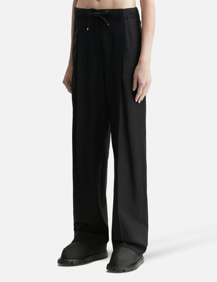 Wool Gabardine Tailored Trousers