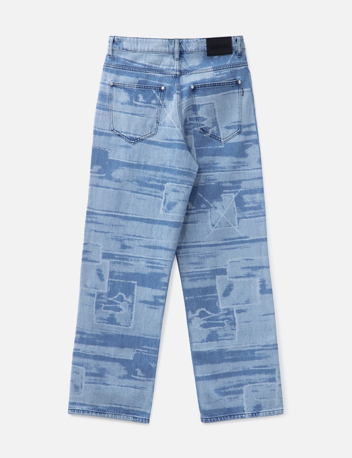 Lasered Baggy 5 Pockets Pants