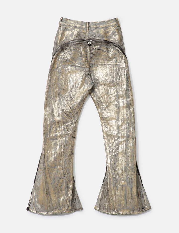 Hollywood Bolan Banana In Gold Megacrust Stretch Denim