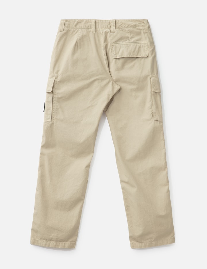 Canvas Weave Cotton Cargo Trousers
