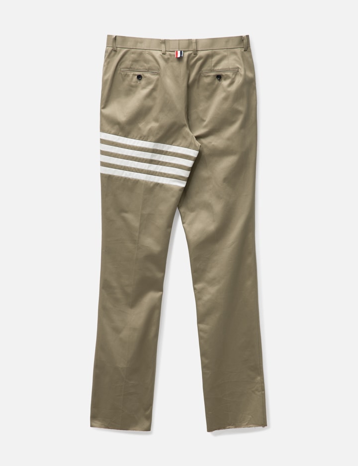 Cotton Twill Knit Seamed 4-Bar Unconstructed Chino Trousers