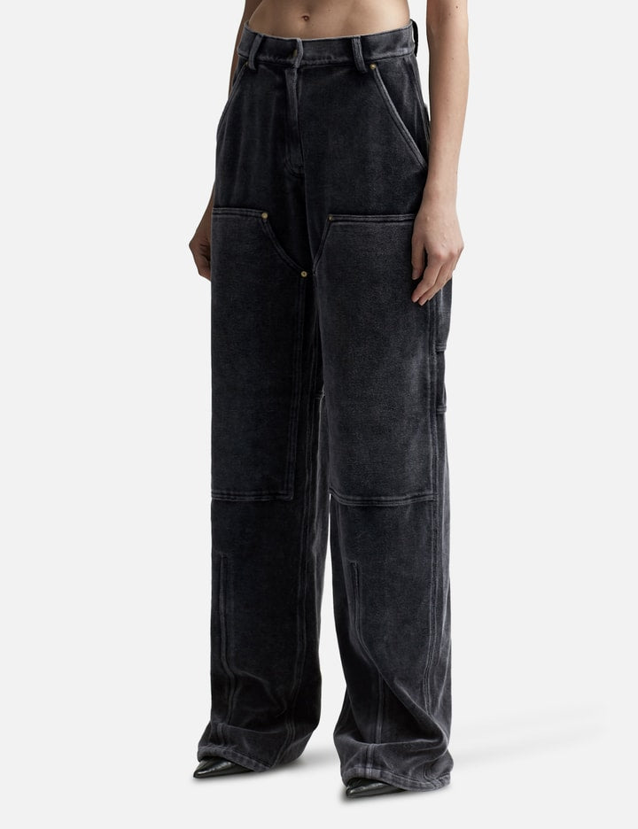 Workwear Pants in Crushed Velour