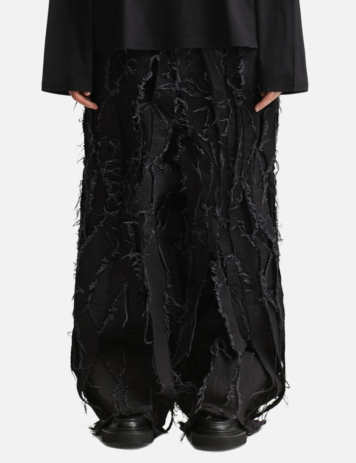 Asymmetric Pleats Denim