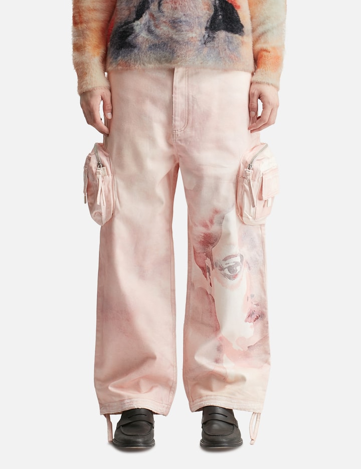 KidSuper x Piet Watercolour Cotton Cargo Trousers