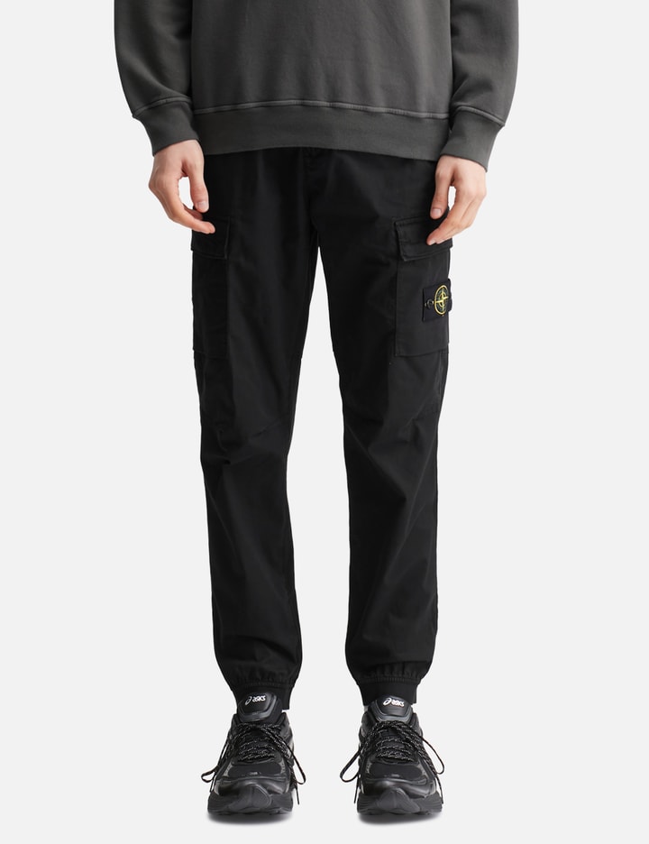 Stretch Cotton Tela 'Paracadute' Cargo Trousers