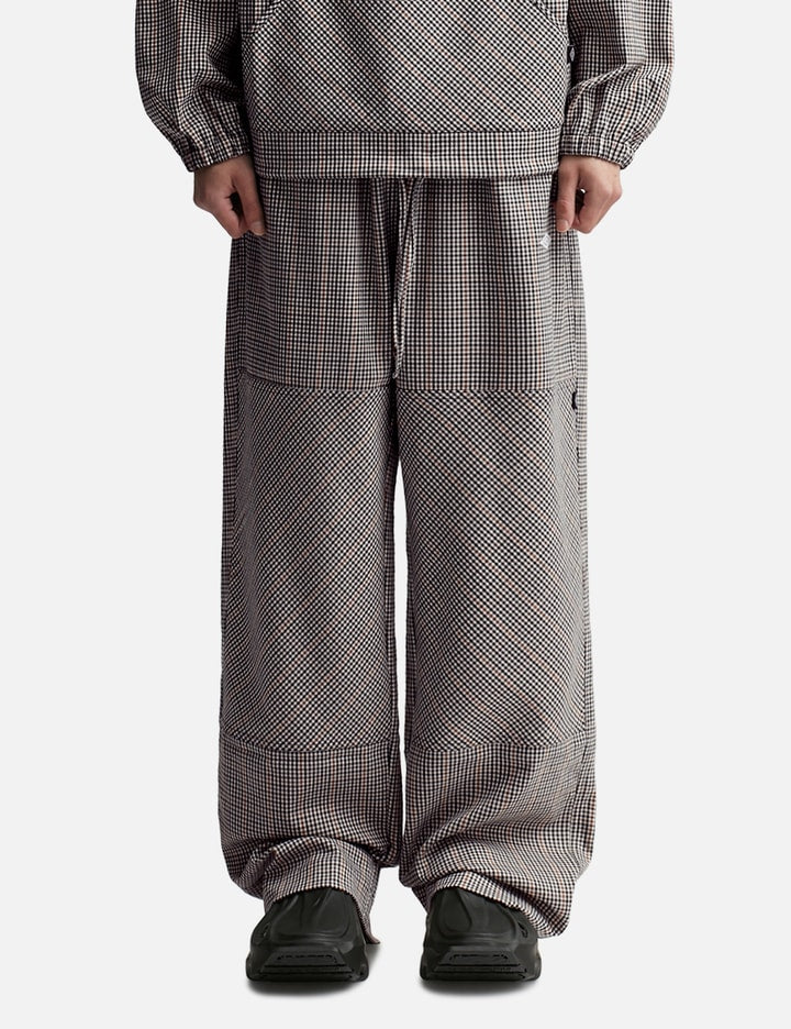 CHECKED DOUBLE KNEE PANTS